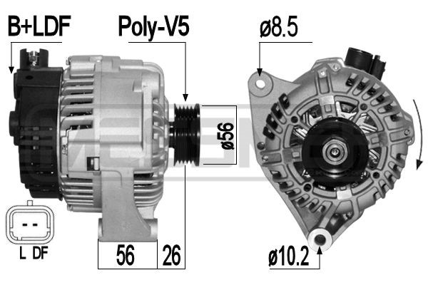 Generator 14V 97A
