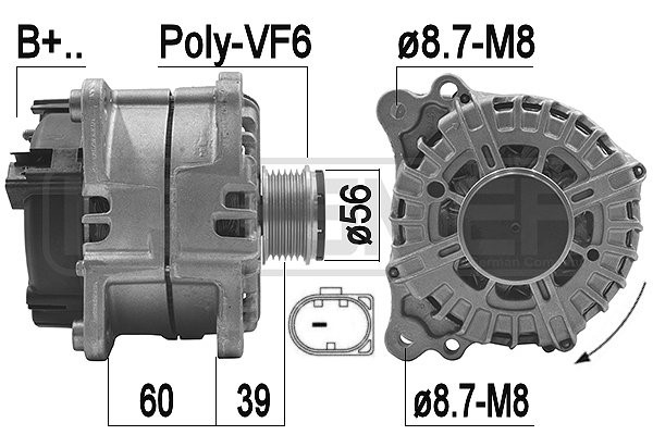 Generator 14V 180A
