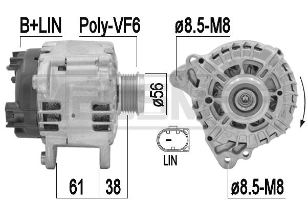 Generator 14V 180A