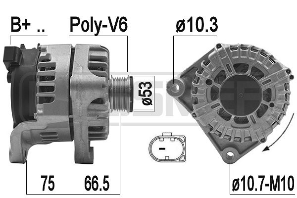 Generator 14V 220A