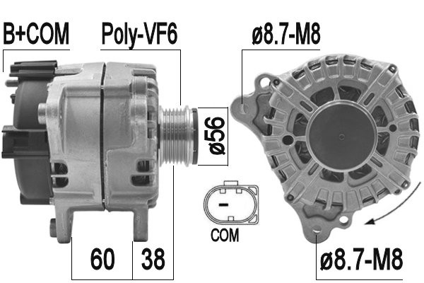 Generator 14V 230A