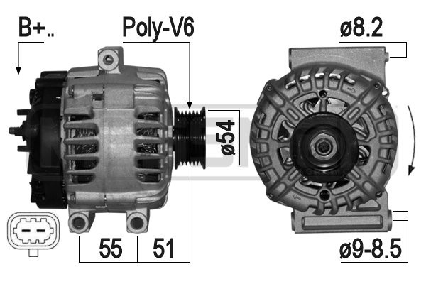Generator 14V 140A