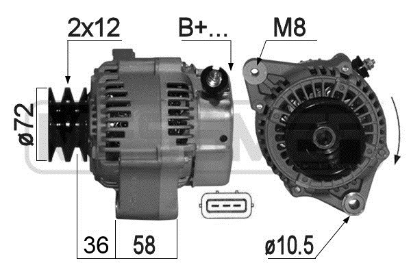 Generator 12V 70A