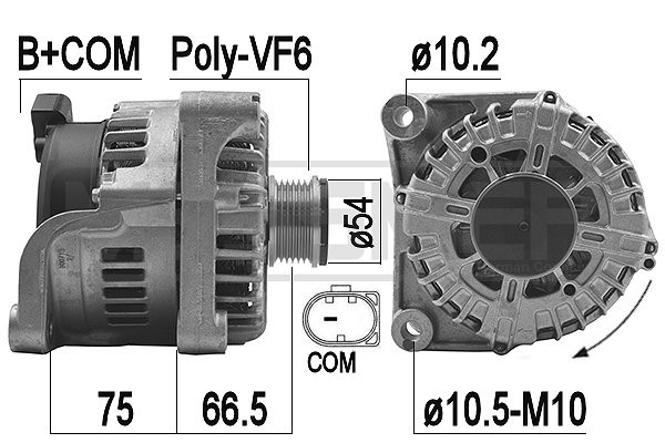 Generator 14V 180A