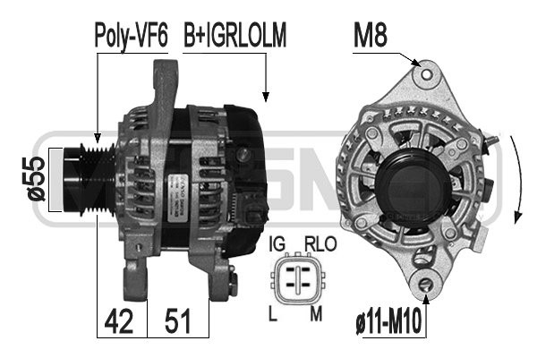 Generator 14V 100A