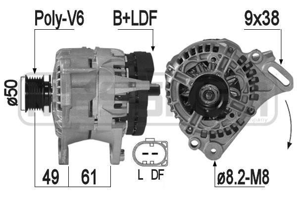Generator 12V 110A