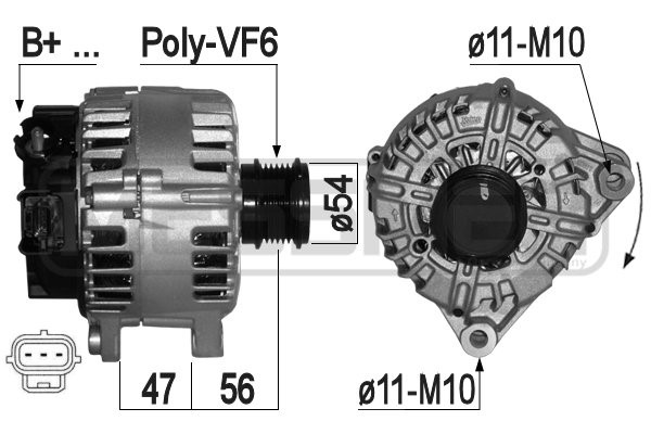 Generator 14V 180A