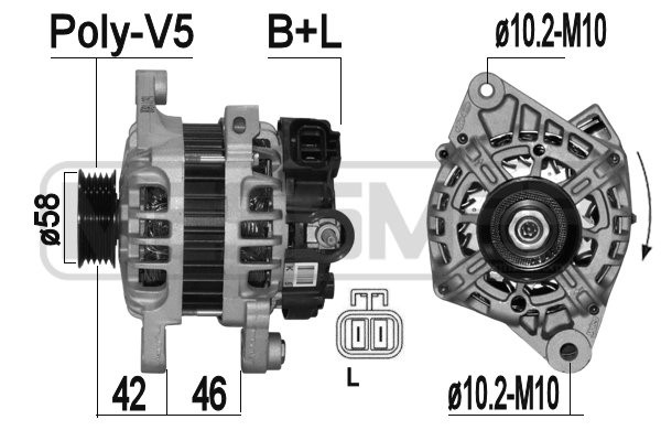 Generator 14V 90A