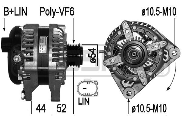 Generator 14V 180A