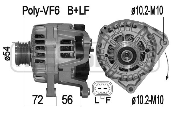 Generator 14V 140A