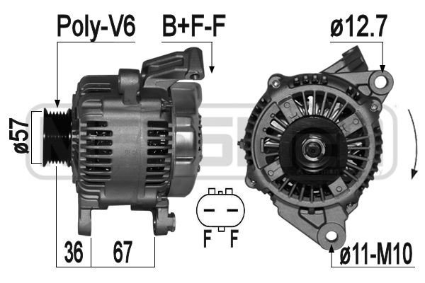 Generator 12V 136A