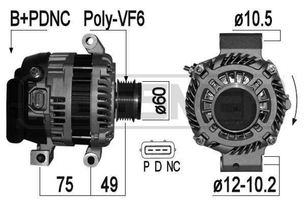 Generator 12V 110A