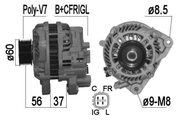 Generator 12V 90A