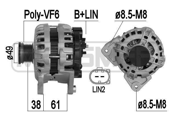 Generator 12V 110A