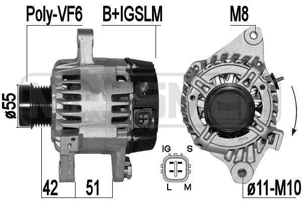 Generator 14V 90A