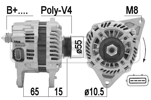 Generator 12V 105A