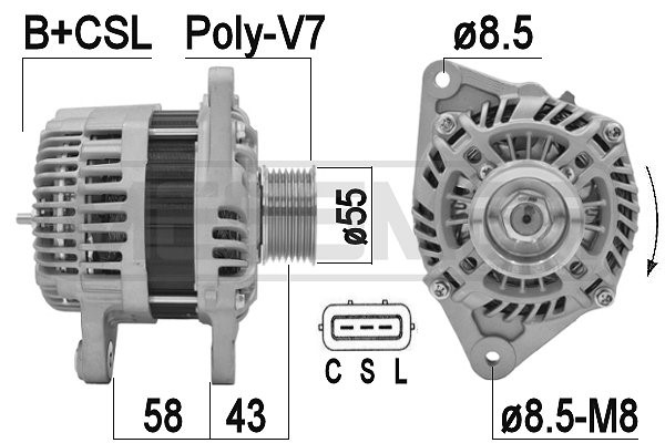 Generator 12V 100A