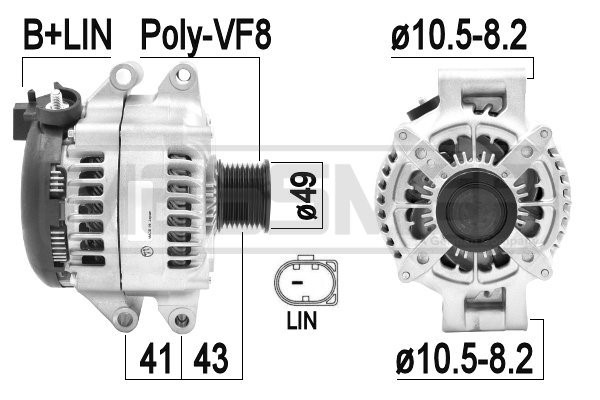 Generator 14V 210A