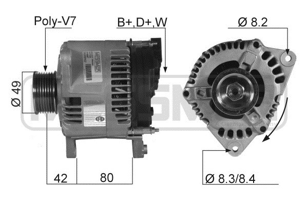 Generator 12V 100A