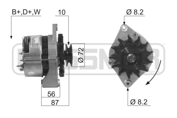Generator 12V 70A