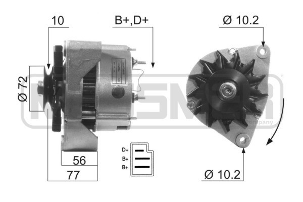 Generator 12V 55A