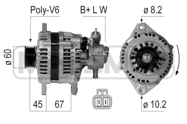 Generator 12V 70A