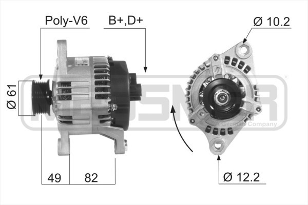 Generator 14V 85A