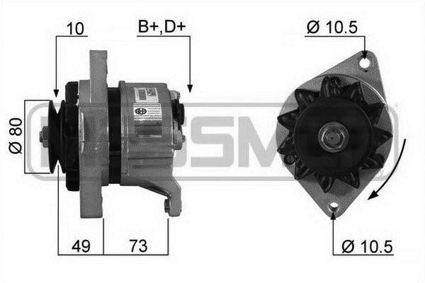 Generator 12V 33A
