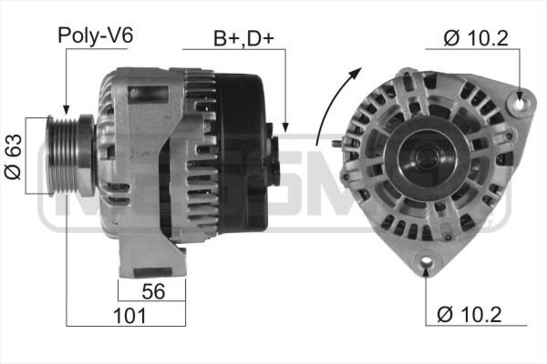 Generator 14V 120A
