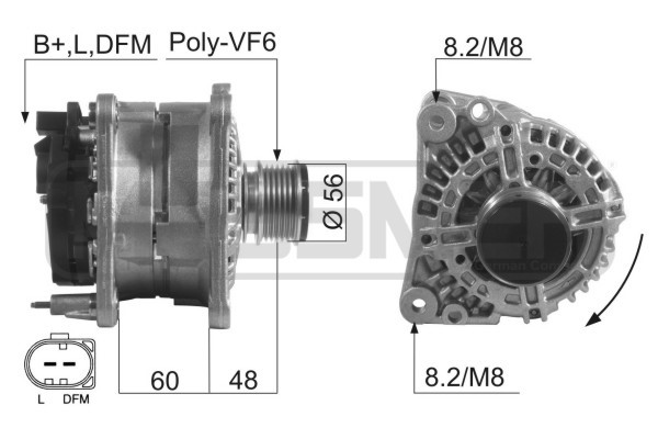 Generator 14V 90A