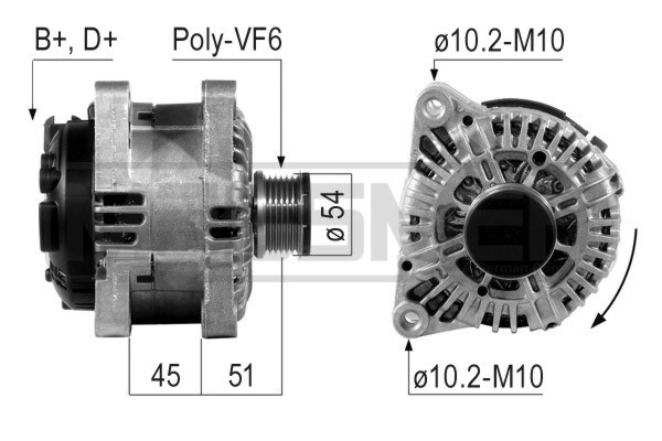 Generator 14V 150A