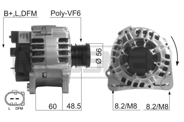 Generator 14V 120A