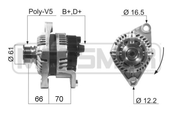 Generator 14V 90A