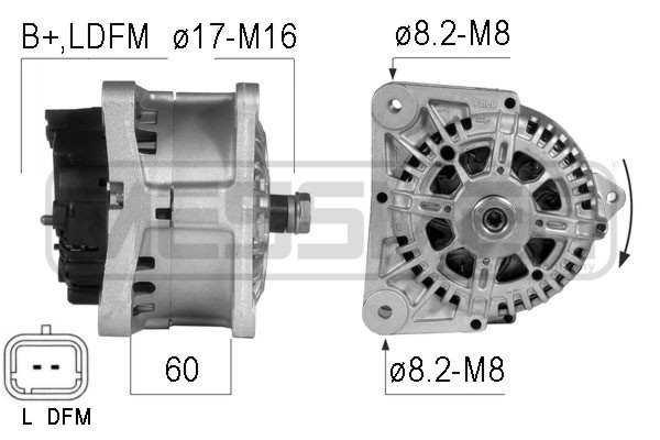 Generator 14V 110A
