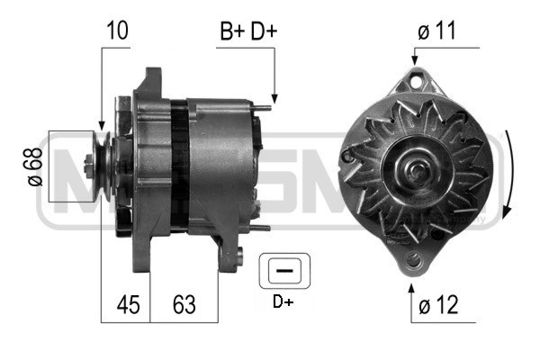 Generator 12V 55A