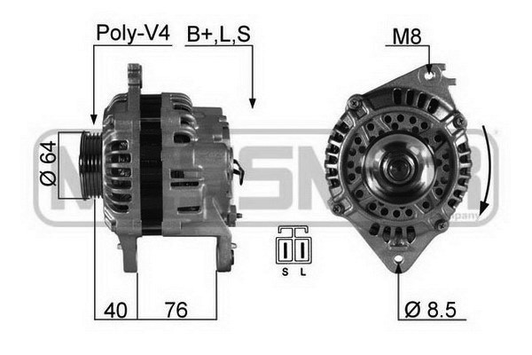 Generator 14V 75A