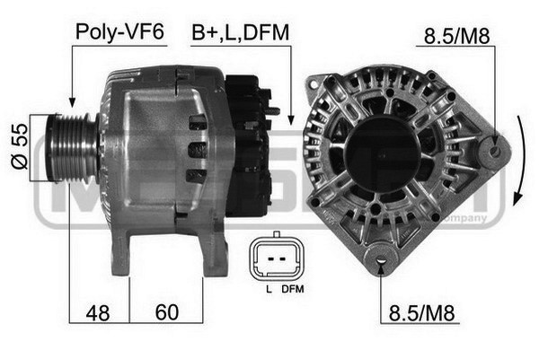 Generator 14V 110A