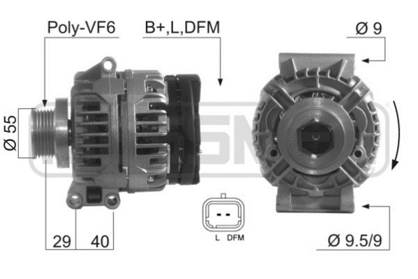 Generator 12V 98A