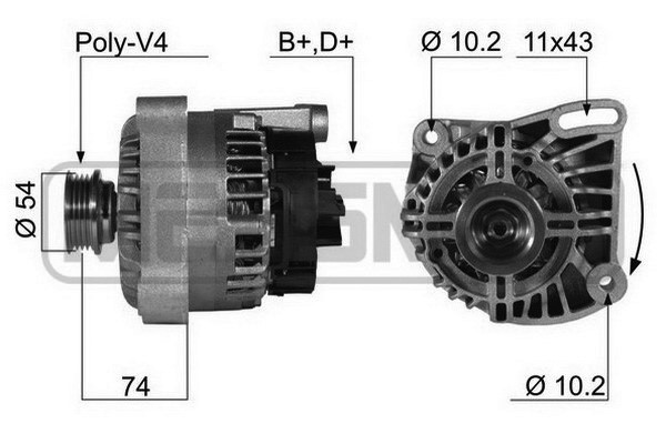 Generator 14V 70A