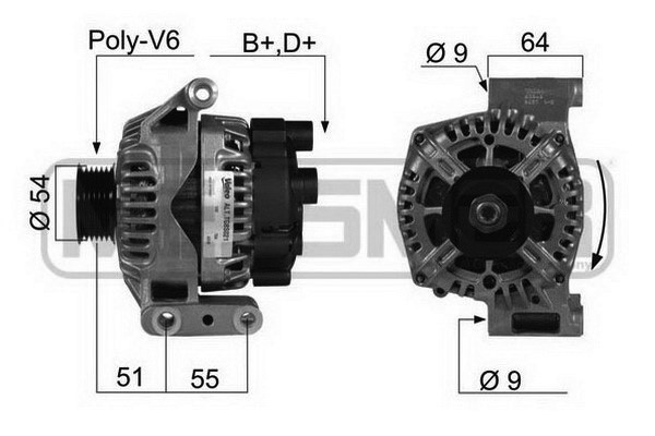 Generator 14V 75A