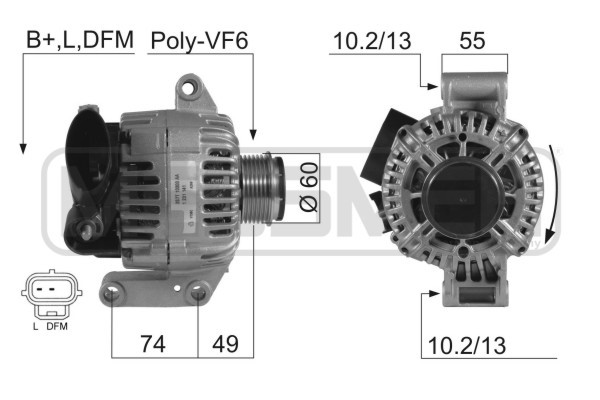 Generator 14V 110A