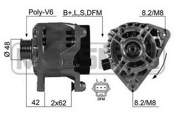 Generator 14V 90A