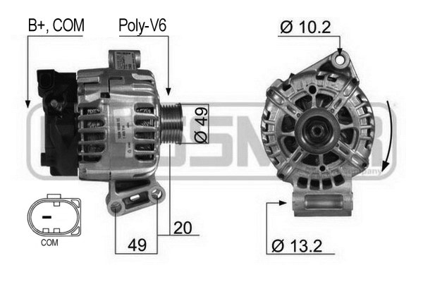 Generator 14V 120A