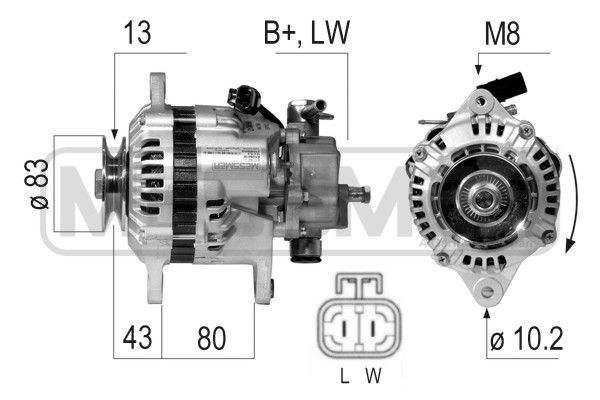 Generator 12V 75A