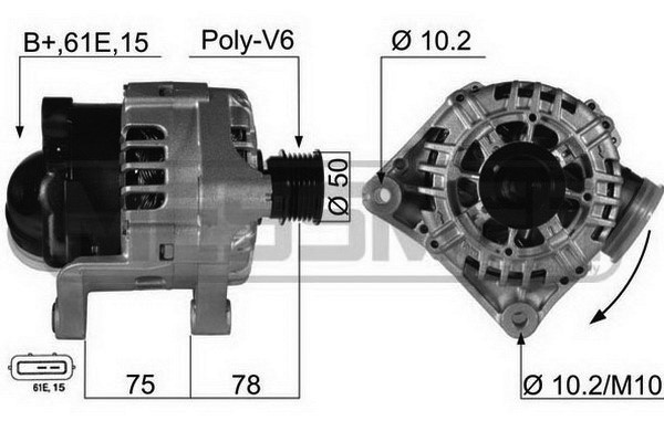 Generator 14V 120A