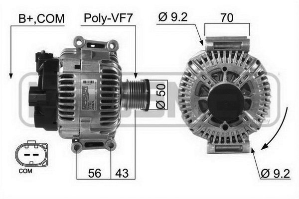 Generator 14V 180A