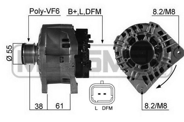 Generator 14V 125A