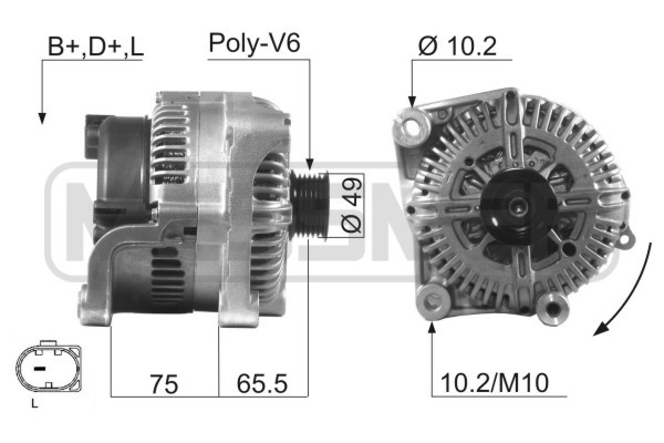 Generator 14V 180A