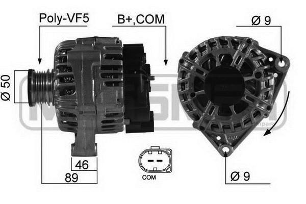 Generator 14V 115A