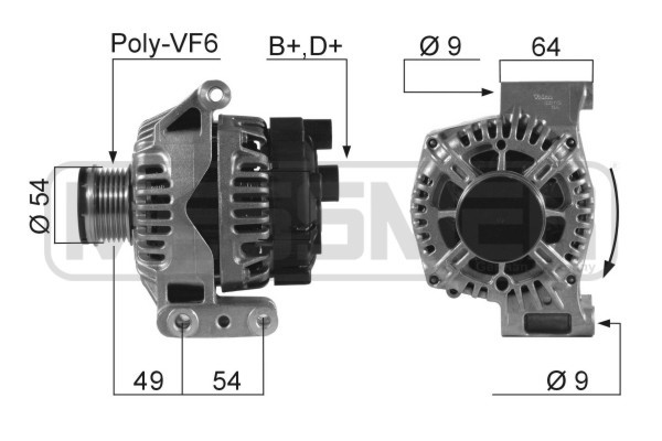 Generator 14V 105A